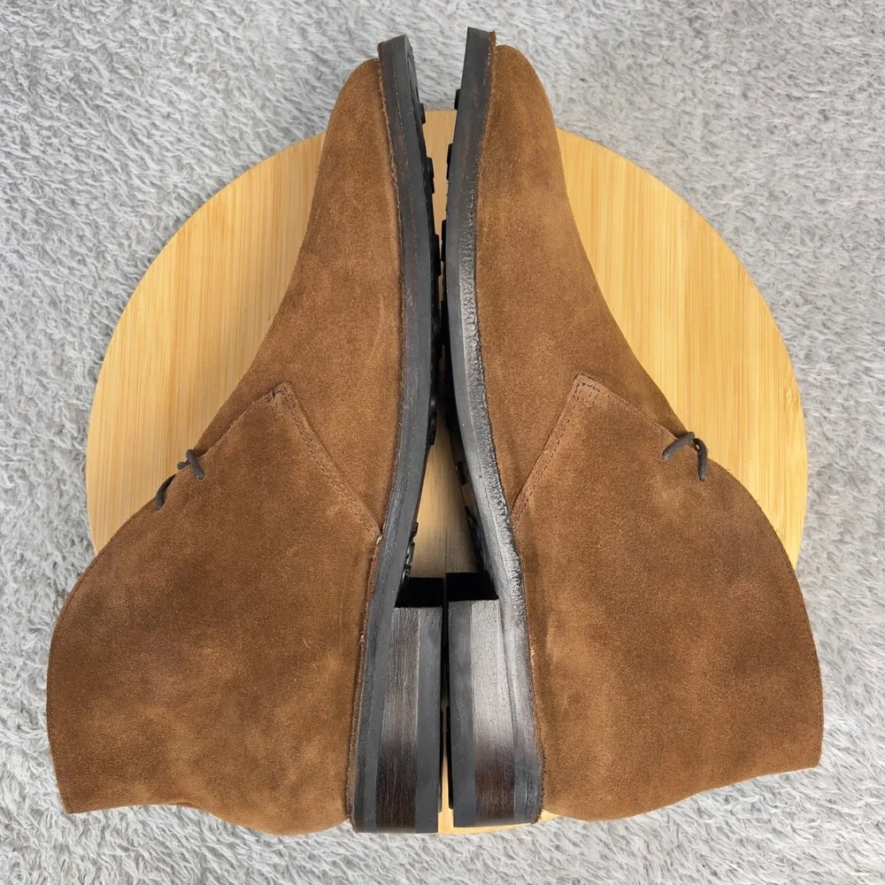 Thursday Boot Co Scout Suede Chukka Boots Mens 10.5 Cognac Brown Handcrafted